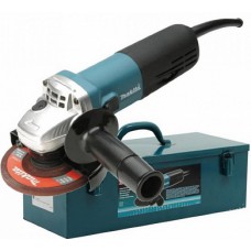 Makita 9558HNR kampinis šlifuoklis + metalinis lagaminas